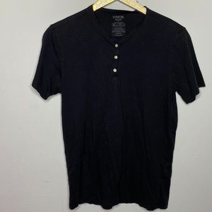 Vince Black Shortsleeve Top | Small